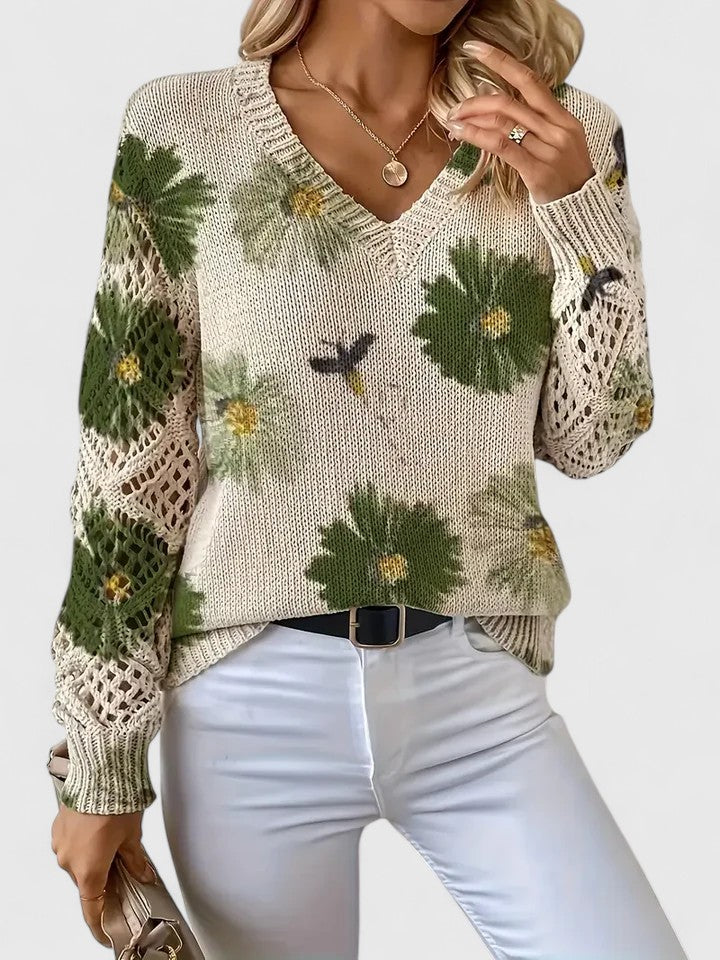 CHARLIE – BLOOMING CHARM KNIT SWEATER