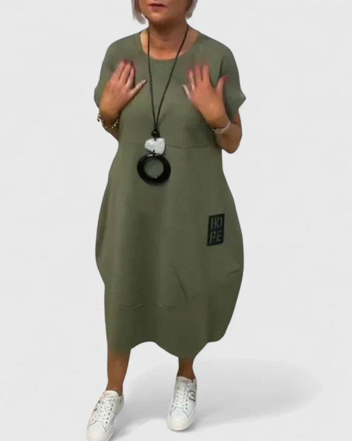 AUBREY – RELAXED HOPE TUNIC DRESS