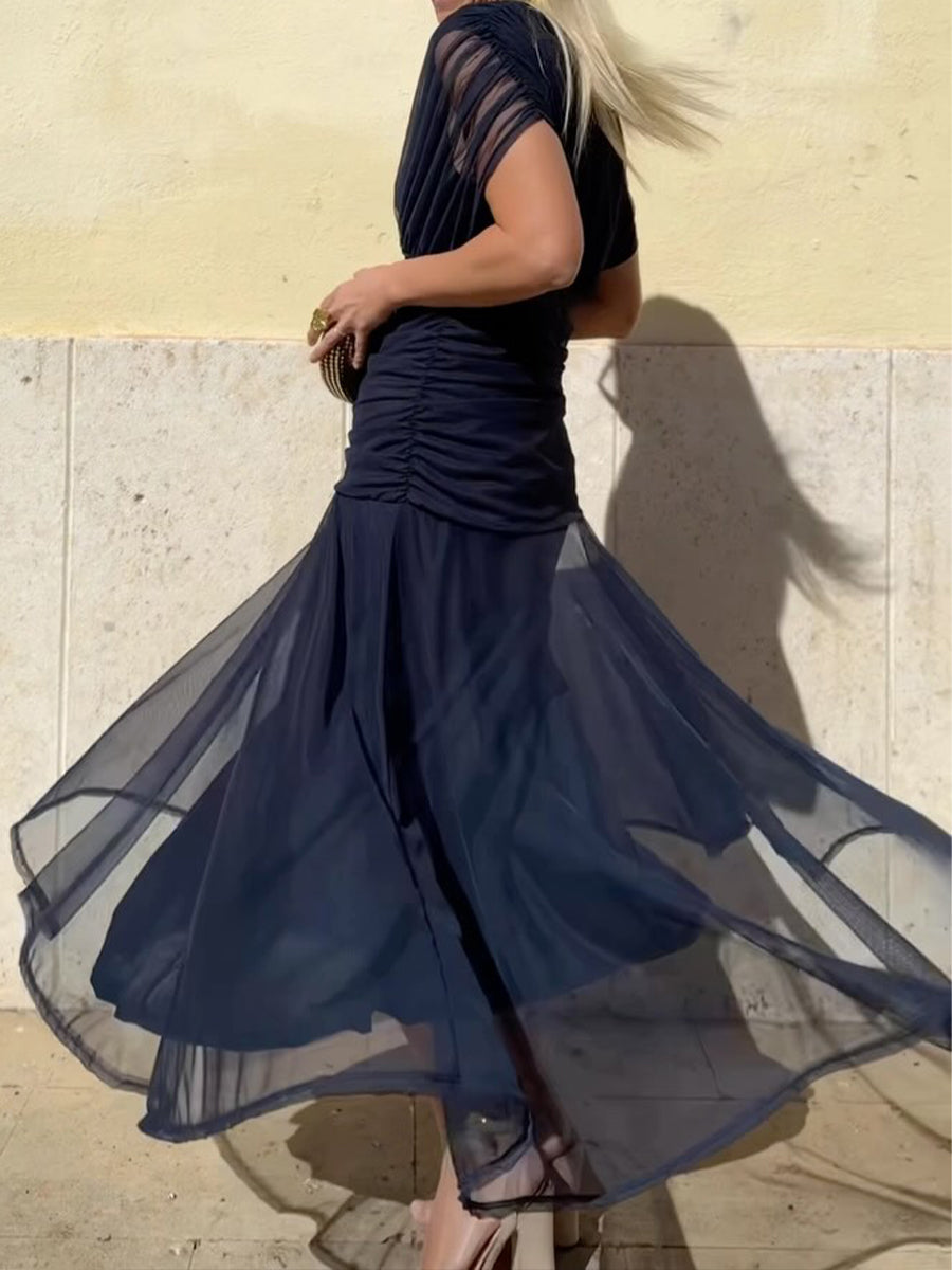 JENNIE – THE ELEGANT OFF-THE-SHOULDER MIDI DRESS