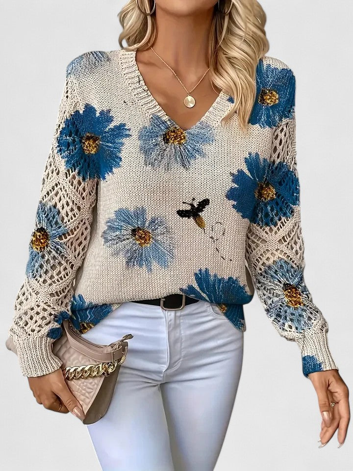 CHARLIE – BLOOMING CHARM KNIT SWEATER