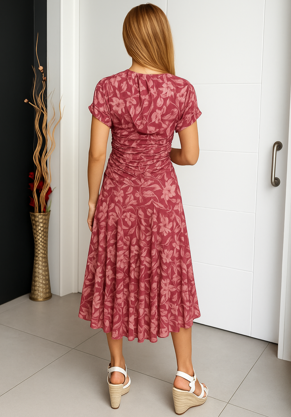 ISLA – FLORAL ELEGANCE WRAP DRESS