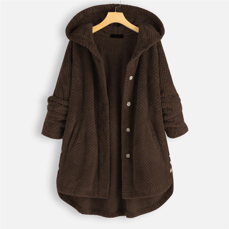 MIRA – COZY HOODED BUTTON JACKET