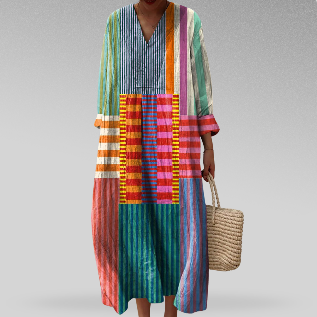 Naomi - Colorblock Breeze Maxi Dress