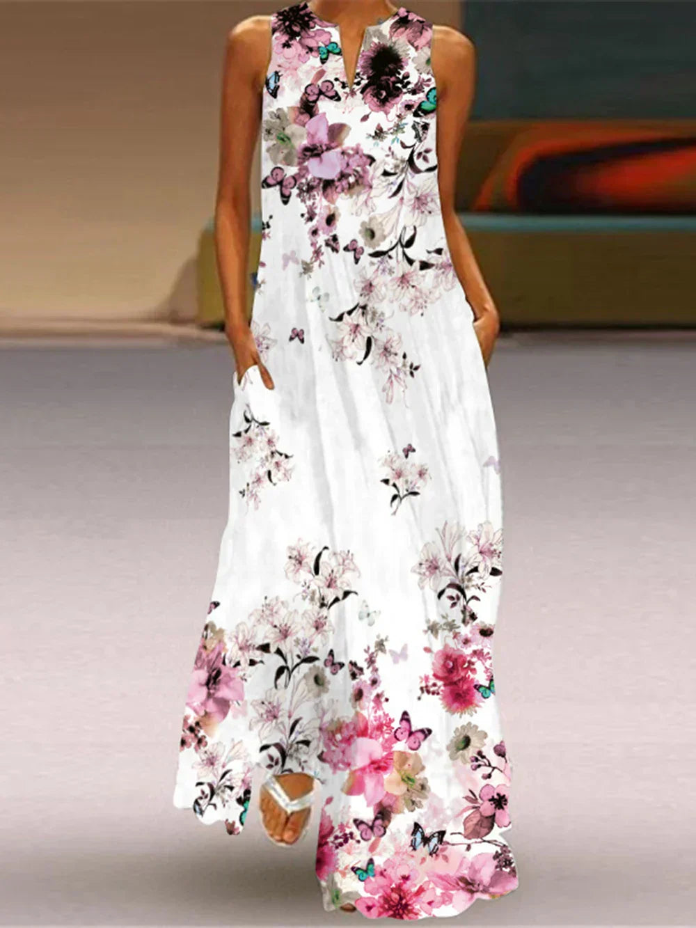 MONICA – BLOOM IN SILENCE MAXI DRESS