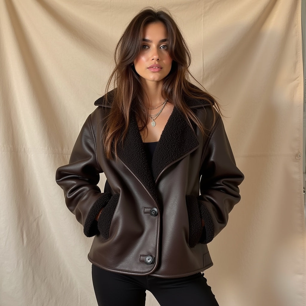 Astrid | Brown Leather Jacket