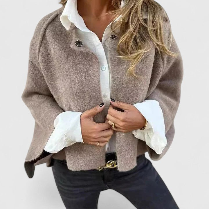 CHELSEA – VIBRANT TEXTURED BUTTON JACKET