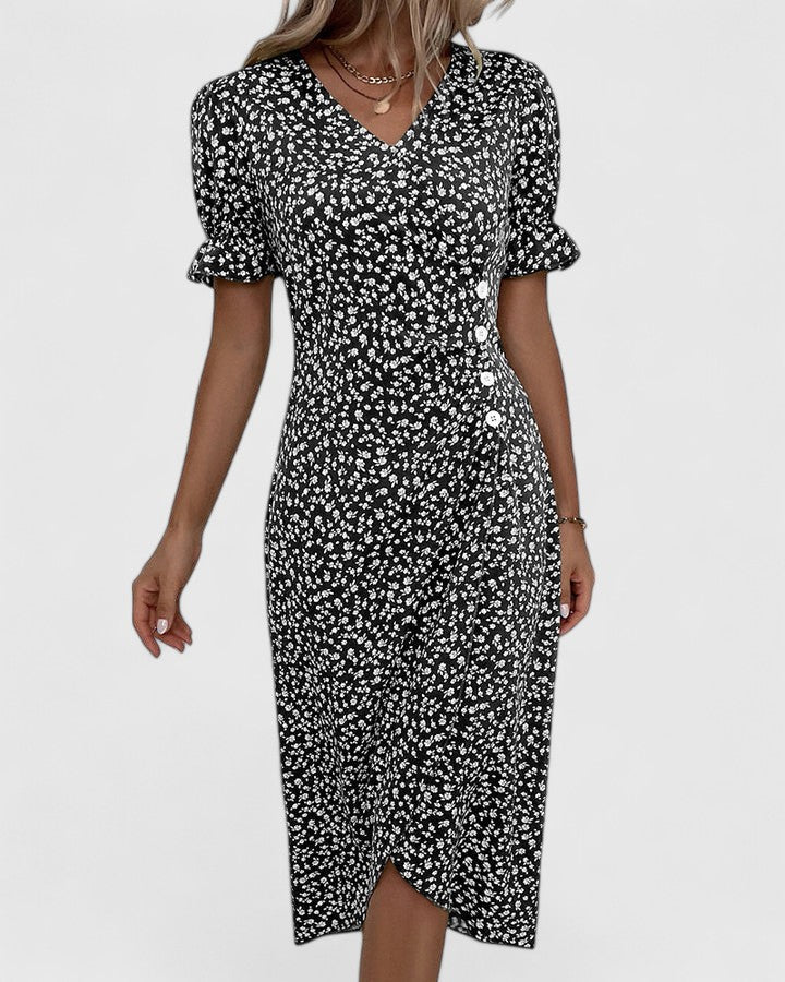 SOPHIA – BLOOM WRAP MIDI DRESS