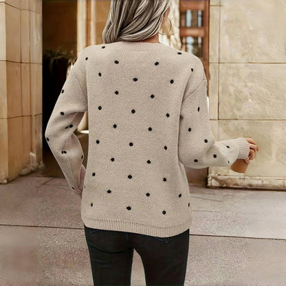 SYLVARAETH – POLKA DOT KNITTED SWEATER