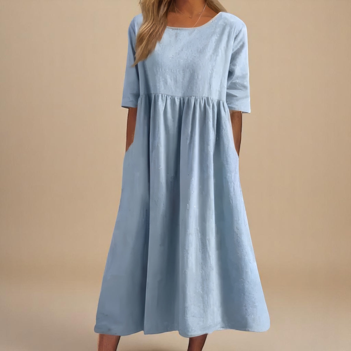 GRACE – FLOWY DAYLIGHT MIDI DRESS