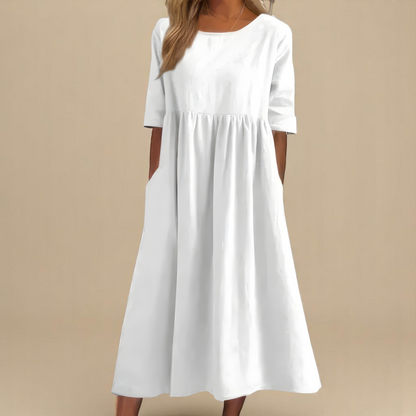 GRACE – FLOWY DAYLIGHT MIDI DRESS