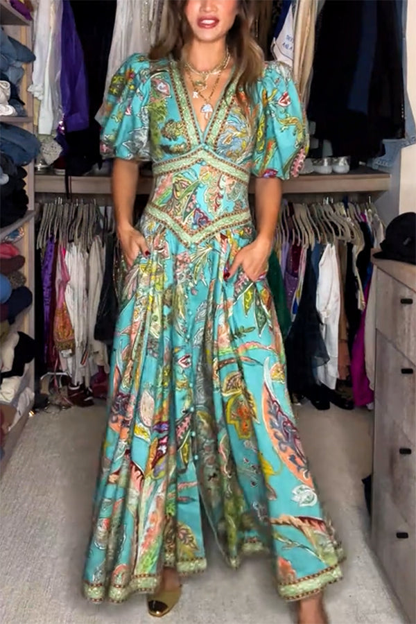 ISLA – BOHEMIAN WHIRL MAXI DRESS