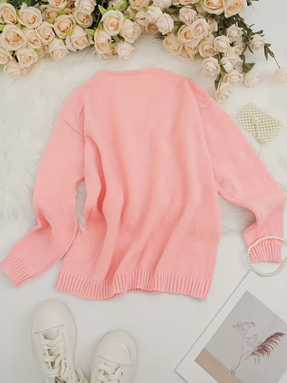 LIANNE – PLUSH V-NECK SWEATER