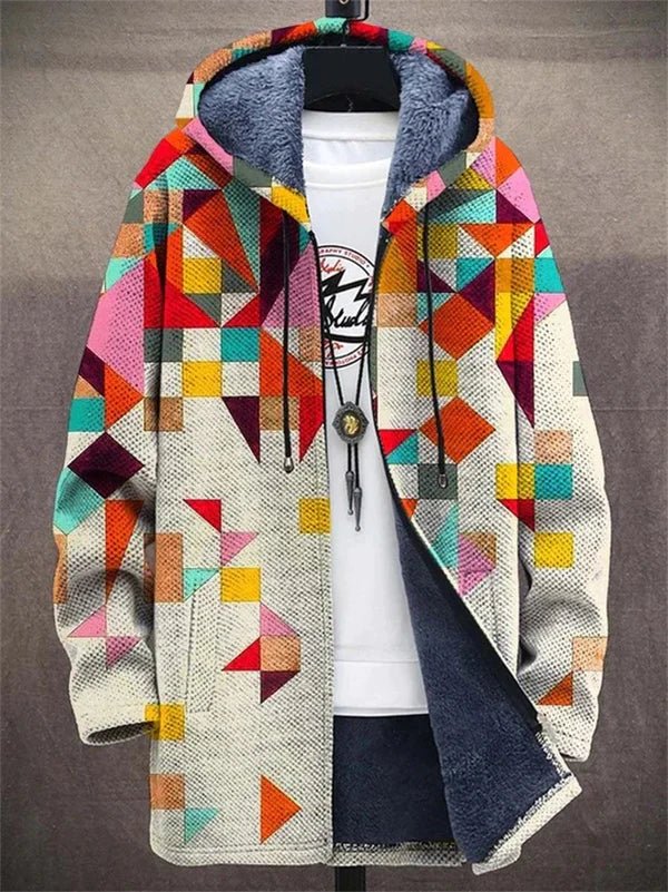 NICKI – COLORBLOCK FLEECE-LINED HOODED JACKET