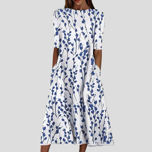 Sela – Coastal Floral Midi Dress