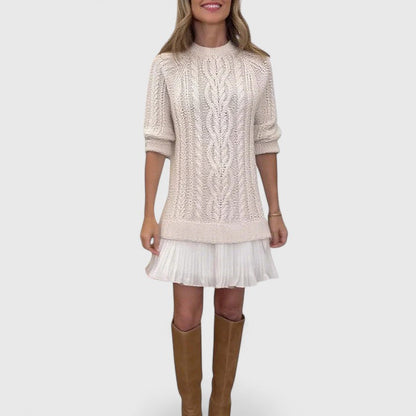 AMARA – CABLE KNIT SWEATER DRESS