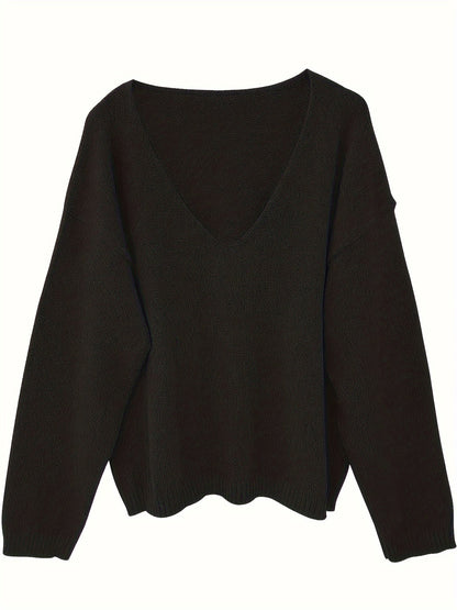 LIANNE – PLUSH V-NECK SWEATER