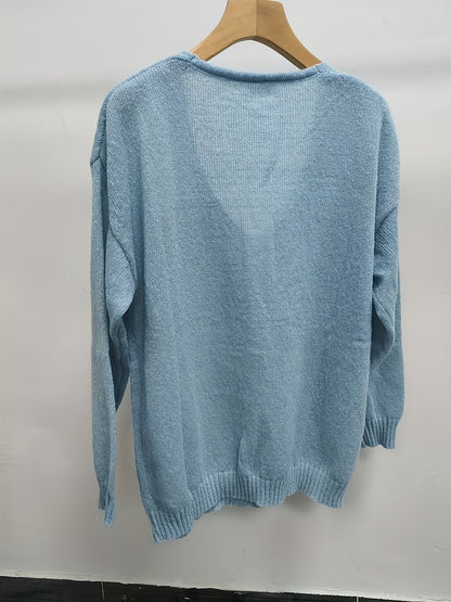 LIANNE – PLUSH V-NECK SWEATER