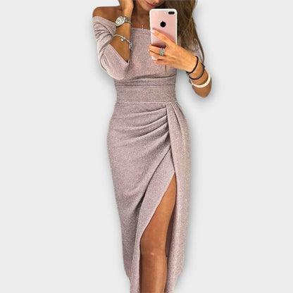 Amelia | Elegant Off-Shoulder Dress