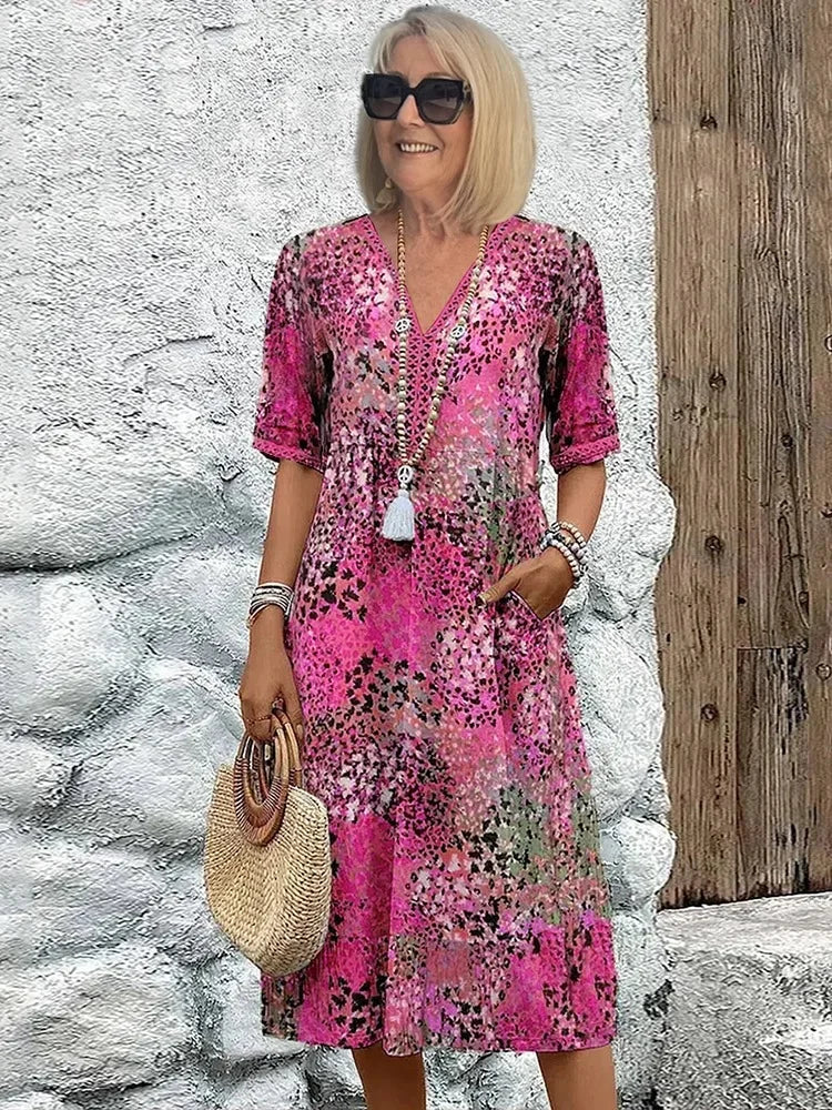 SUSAN – CAREFREE BOHO MIDI DRESS