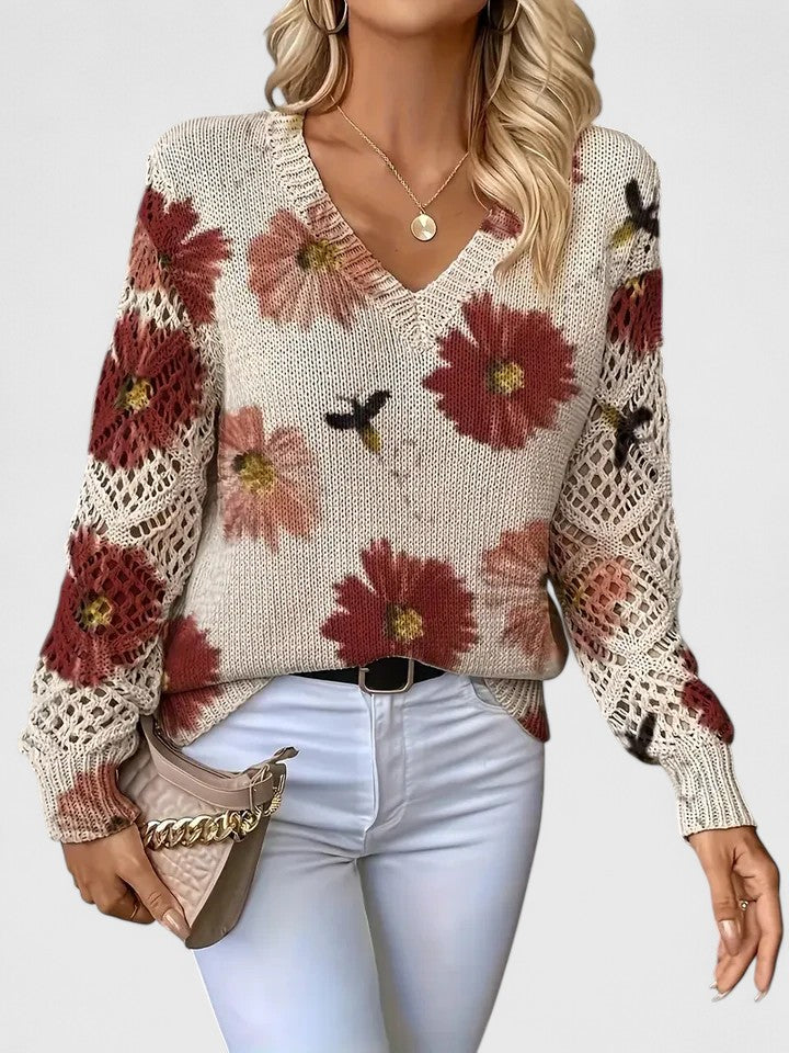 CHARLIE – BLOOMING CHARM KNIT SWEATER