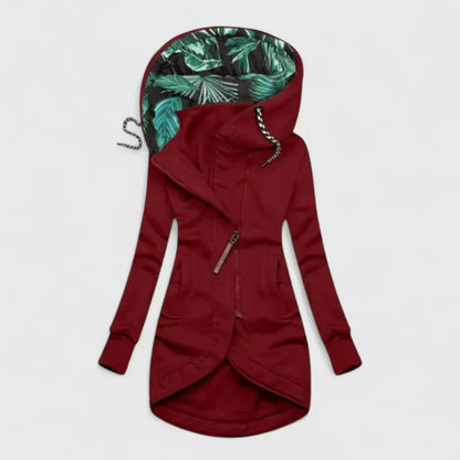 JAENA – ASYMMETRIC TROPICAL HOODIE