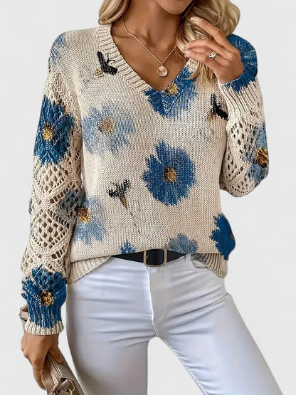 CHARLIE – BLOOMING CHARM KNIT SWEATER