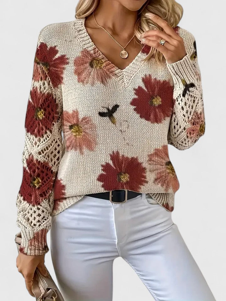 CHARLIE – BLOOMING CHARM KNIT SWEATER