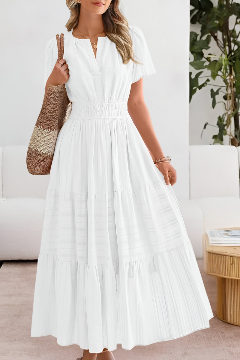 FREYA – SUNLIT CHARM TIERED MAXI DRESS