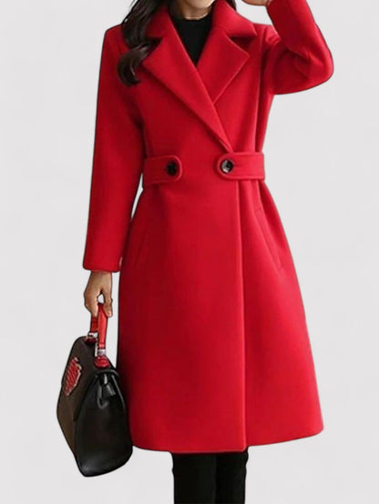 Elise - Belted Winter Wool Coat