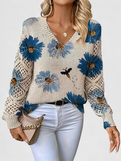 CHARLIE – BLOOMING CHARM KNIT SWEATER