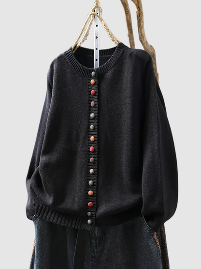 MILA – PLAYFUL BUTTON CARDIGAN