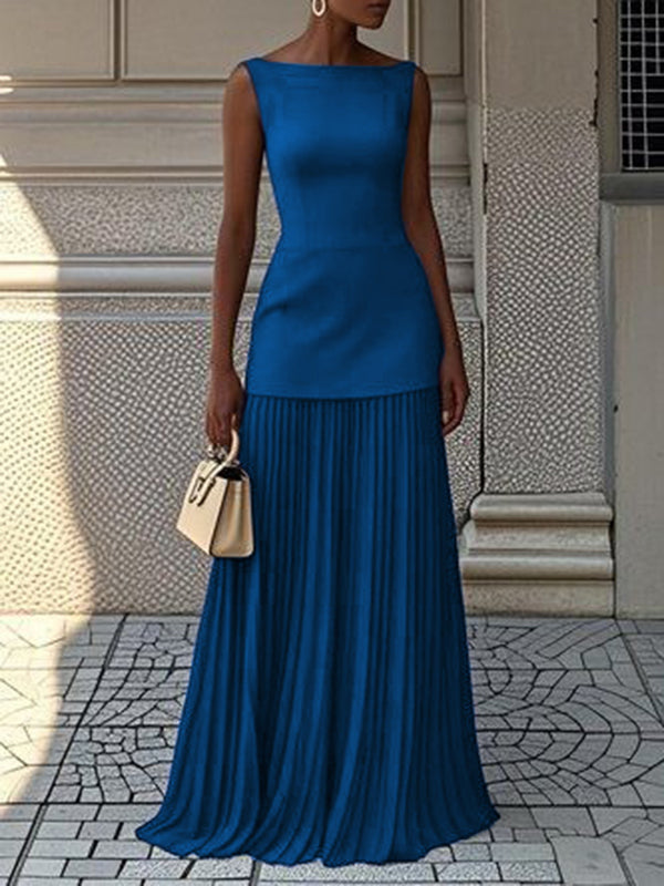 JULIET – TIMELESS ELEGANCE SLEEVELESS MAXI DRESS