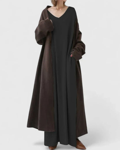MARY – RELAXED MAXI SWEATER DRESS
