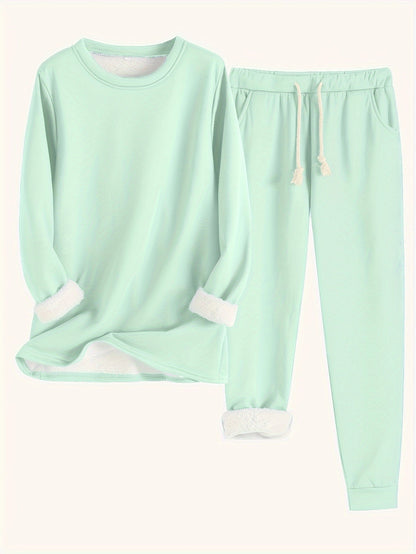 RILEY – COZY FLEECE-LINED LOUNGE SET