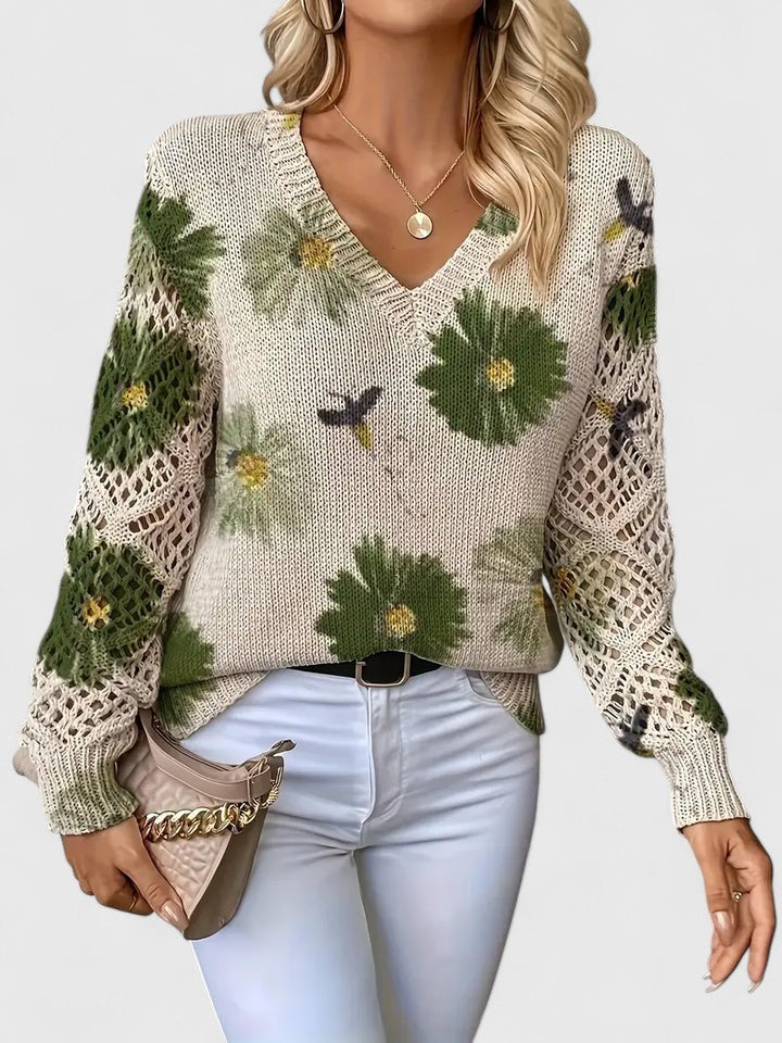 CHARLIE – BLOOMING CHARM KNIT SWEATER