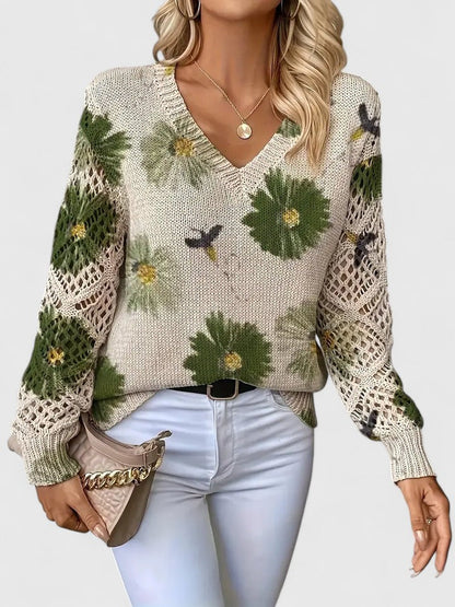 CHARLIE – BLOOMING CHARM KNIT SWEATER