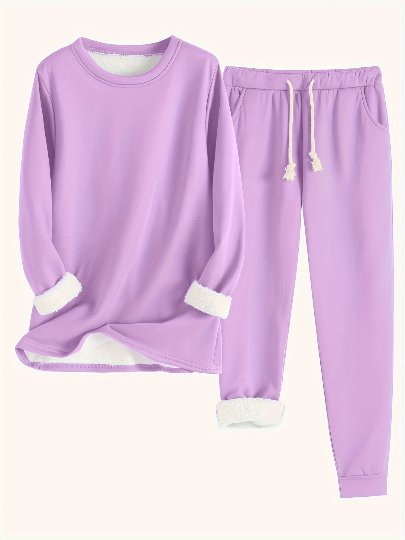 RILEY – COZY FLEECE-LINED LOUNGE SET