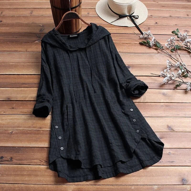 JESSICA – BOHO HOODED TUNIC DRESS