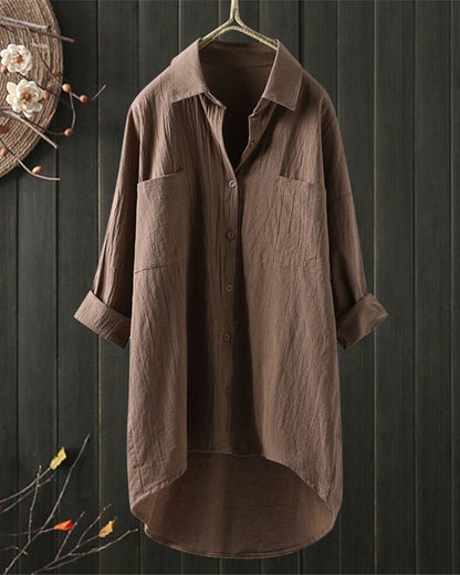 Olivia - Loose Comfy Solid Colour Blouse