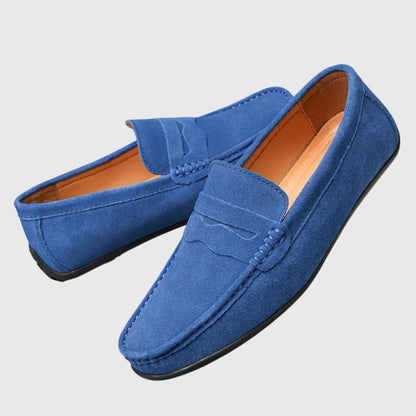 KATY – SUEDE PENNY LOAFERS