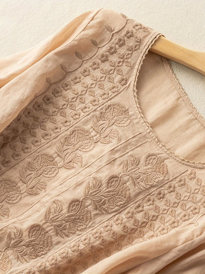 NATALIE – TIMELESS ELEGANCE EMBROIDERED BLOUSE