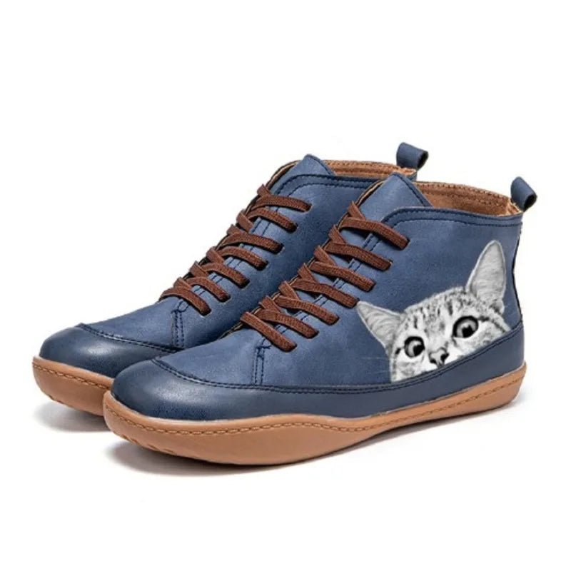 KELLY – PLAYFUL CAT HIGH-TOP SNEAKERS