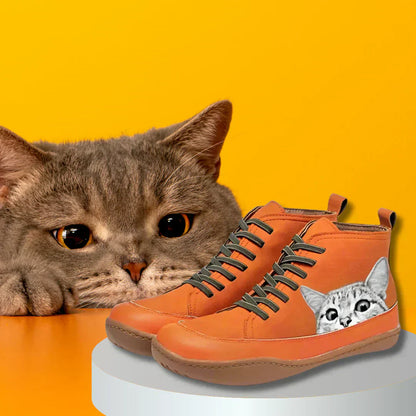 KELLY – PLAYFUL CAT HIGH-TOP SNEAKERS