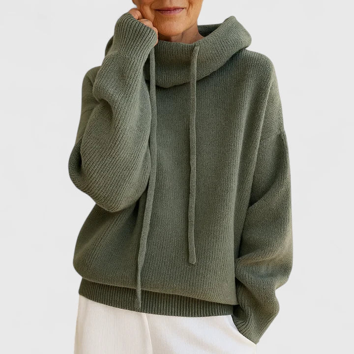 HALLIE – RELAXED COZY HOODED SWEATER