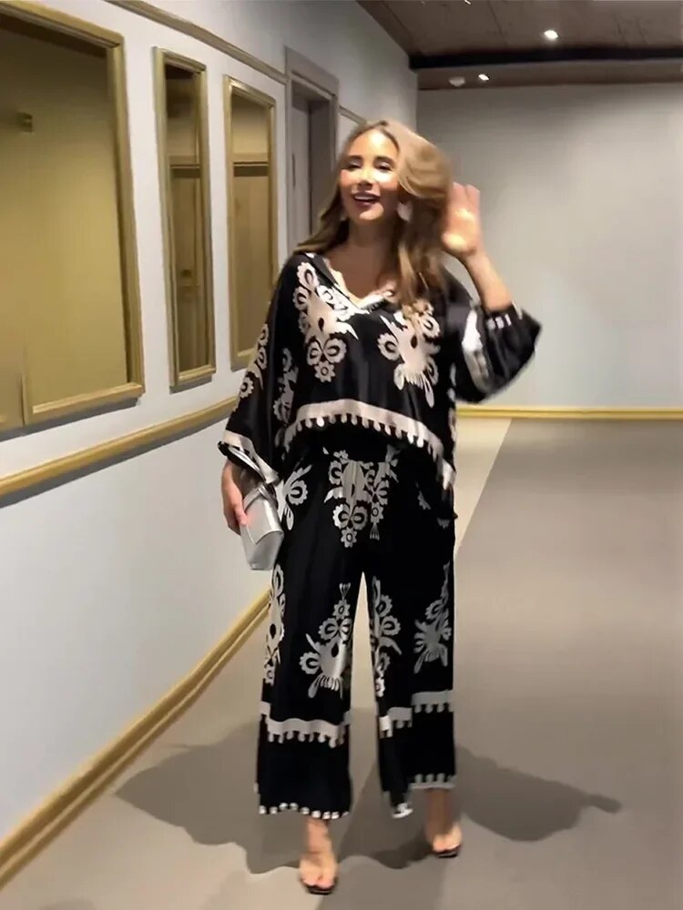 MILANI – IRREGULAR PRINT TROUSERS SET