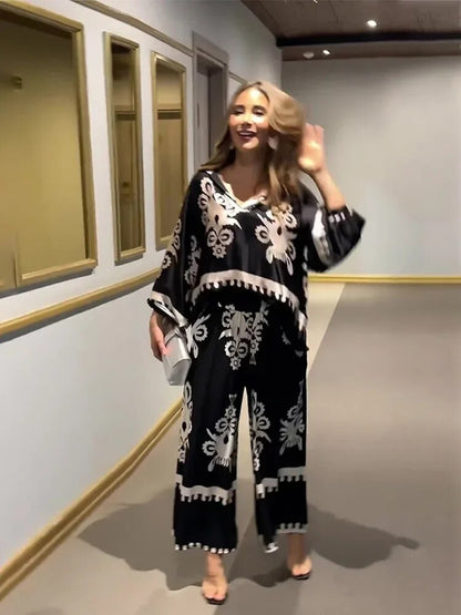 MILANI – IRREGULAR PRINT TROUSERS SET