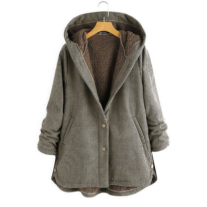 Dulce - Checked Hooded Coat