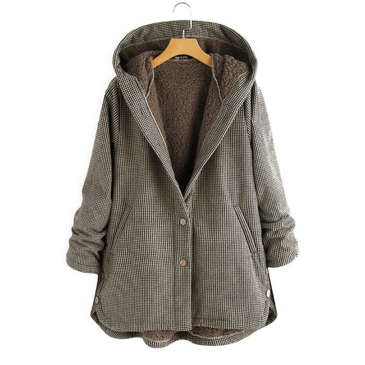 Dulce - Checked Hooded Coat