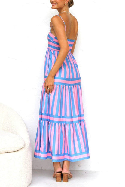 The Timeless Striped Midi Dress