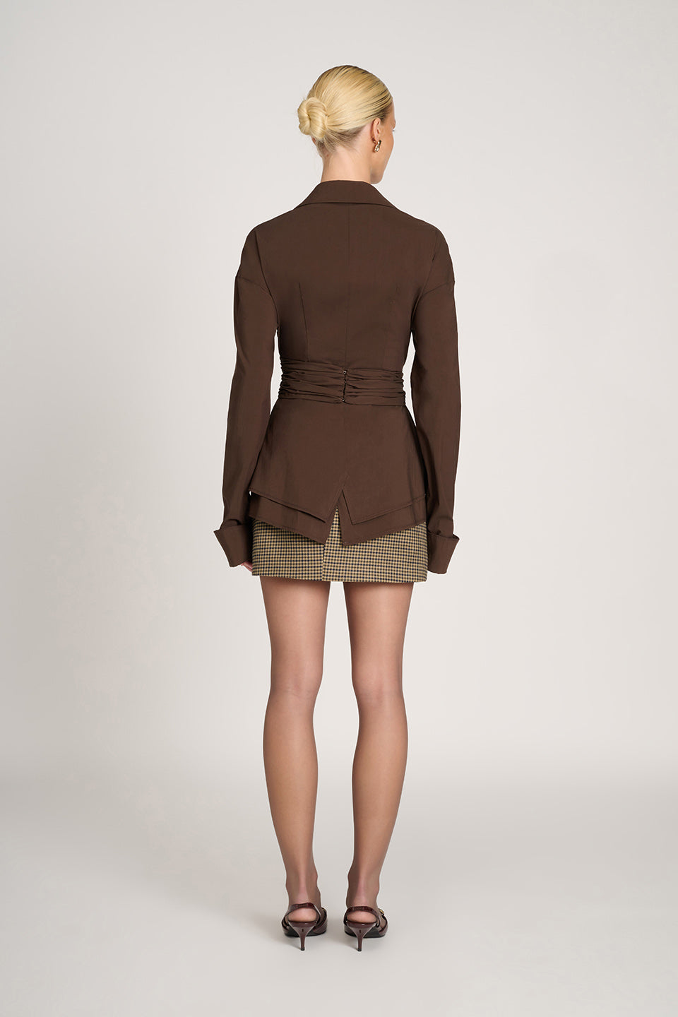 BRIELLE – MODERN SCULPT WRAP BLOUSE